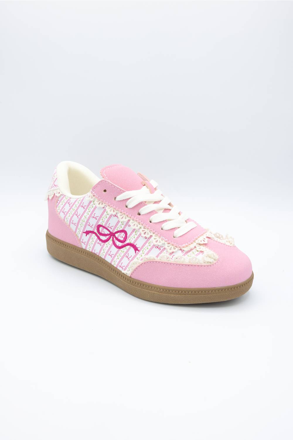 Simply Southern Summer Sneakers for Women in Pink Bow