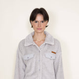 Simply Southern Soft Cropped Shacket for Women in Grey