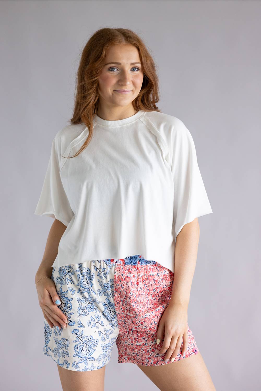 Simply Southern Washed Tee for Women in Pearl
