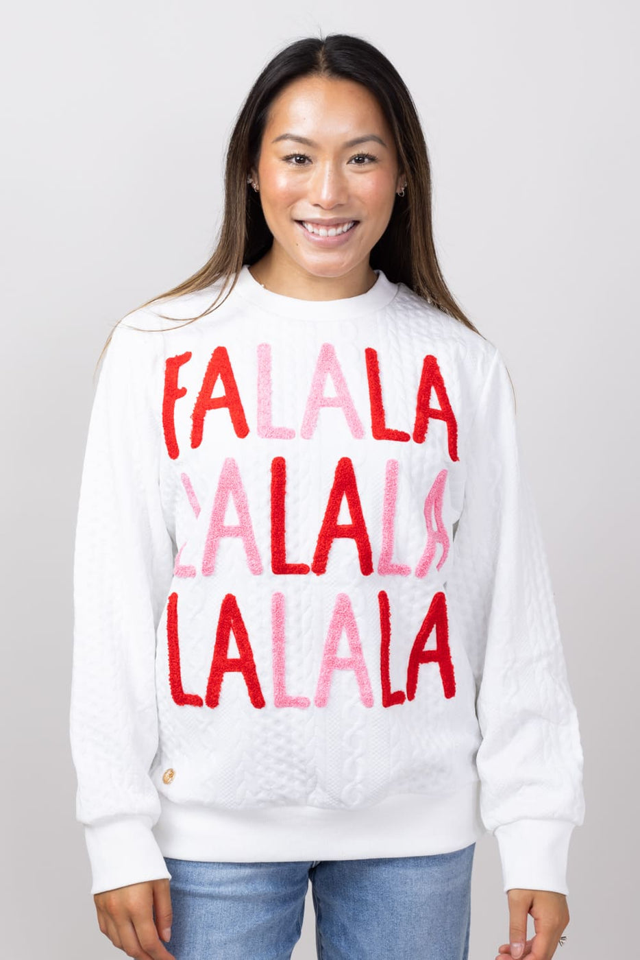 Fa la la la la sweater outlet