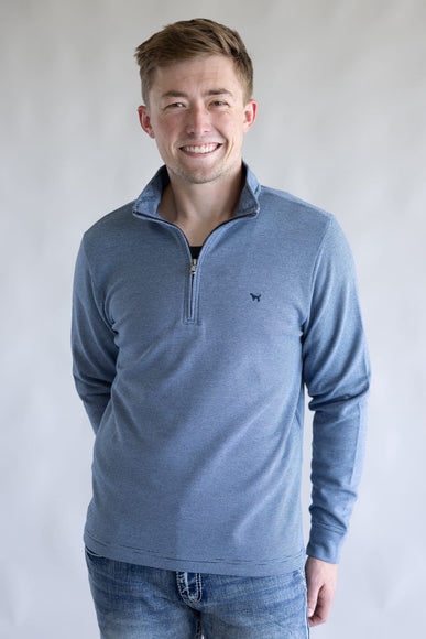 Simply Southern ¼ Zip Neck for Men in Navy