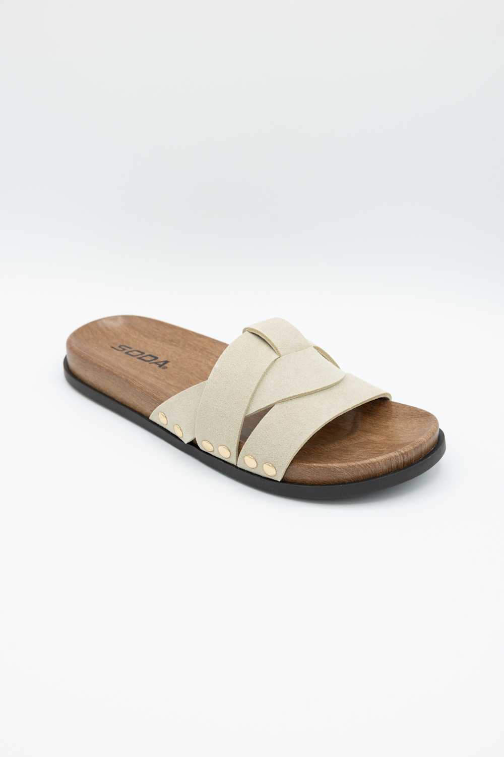 Soda Scout Slide Sandals in Wheat 