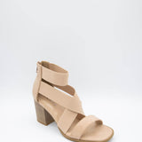 Soda Shoes Juice Strap Heels for Women in Nude