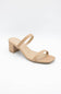 Soda Verlin Block Heels for Women in Sand