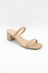 Soda Verlin Block Heels for Women in Sand