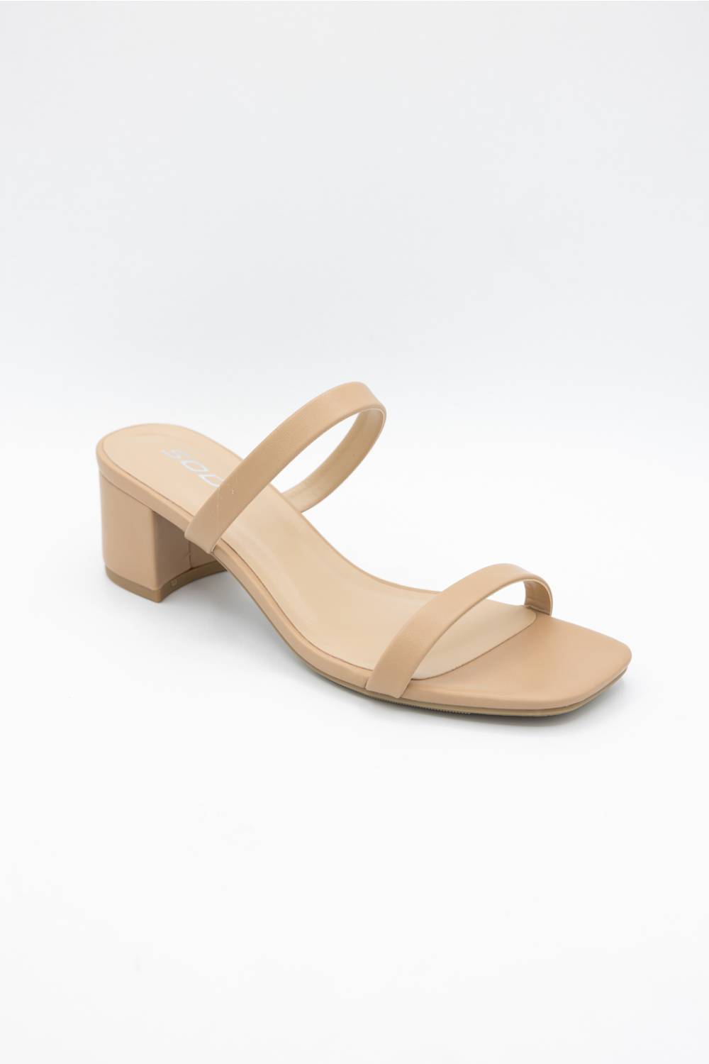 Soda Verlin Block Heels for Women in Sand