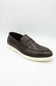 Steve Madden Milo Loafers for Men in Brown; Brown leather loafer shoe on a white background