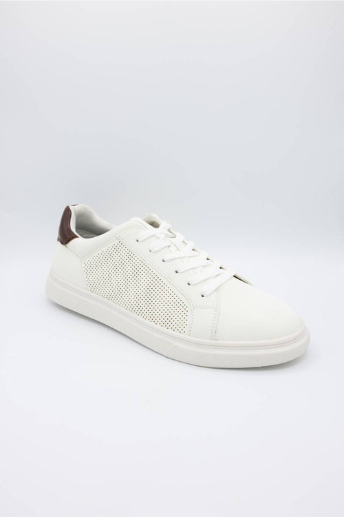 Steve Madden Philip Lace Up Sneakers for Men in White