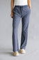 Stripe Thermal Lounge Pants for Women in Charcoal Blue