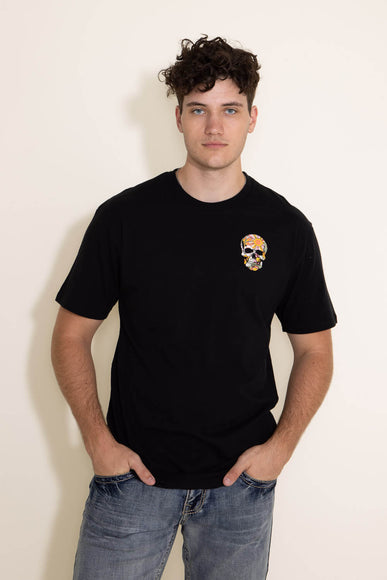 Skull Sunshine Graphic T-Shirt for Men in Black