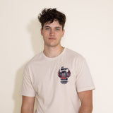Vintage Graphic T-Shirt for Men in Natural