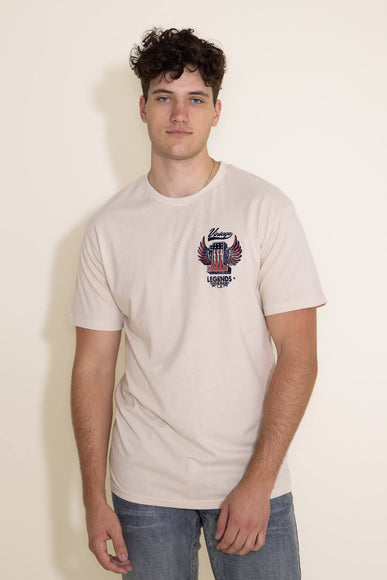 Vintage Graphic T-Shirt for Men in Natural