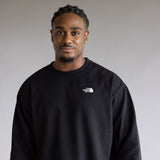 The North Face Evolution Oversized Crew Sweatshirt for Men in Black