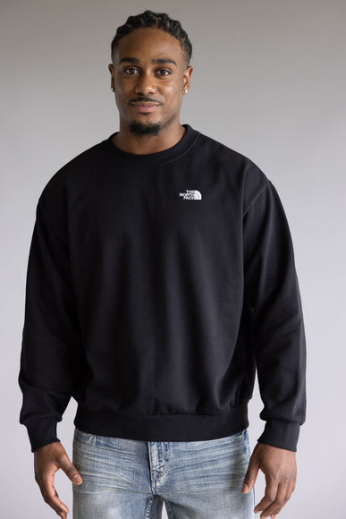 The North Face Evolution Oversized Crew Sweatshirt for Men in Black