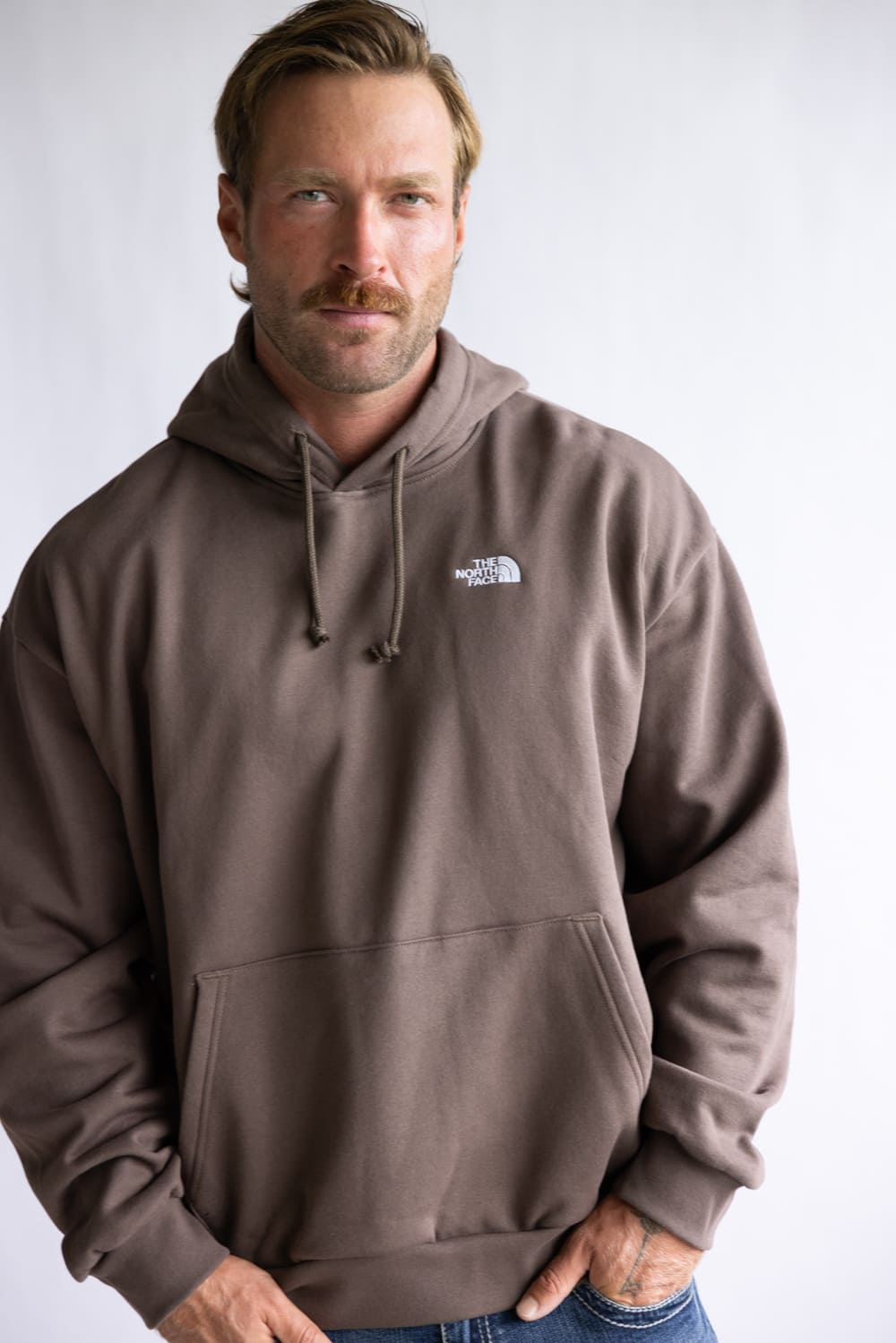 The North Face Evolution Oversized Hoodie for Men in Brown