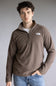 The North Face Textured Cap rock ¼ Zip Neck for Men in Smokey Brown