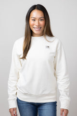 White The North Face Mountain Box Logo Crew Sweatshirt - JD