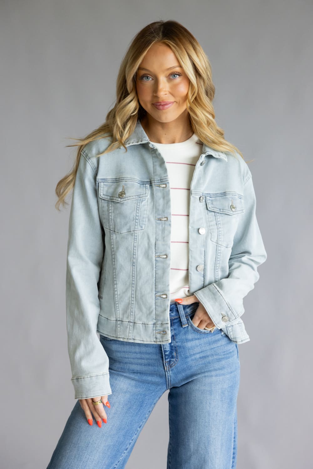 Thread & Supply Tyler Jacket for Women in Light Wash 