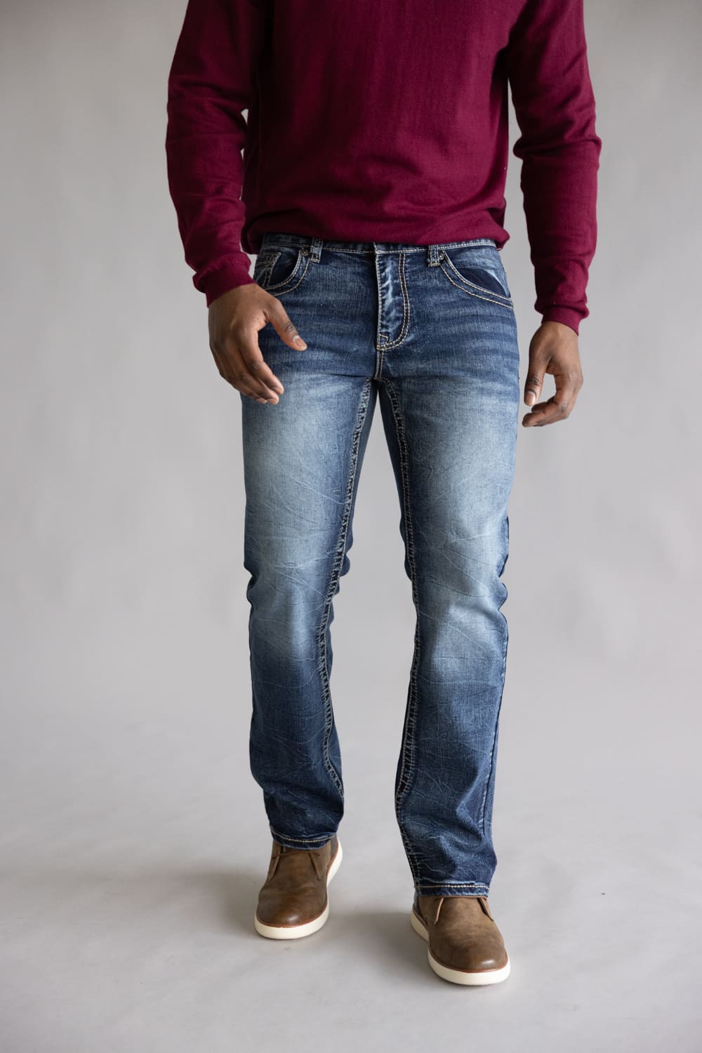 True Luck Desmond Bootcut Jeans for Men | TL24012361 – Glik's