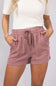 Tencel Drawstring Shorts for Women in Pink