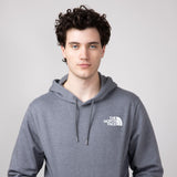 The North Face Box Logo Hoodie for Men in Grey