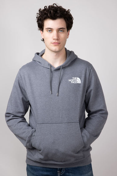 The North Face Box Logo Hoodie for Men in Grey