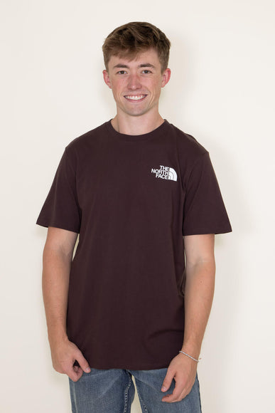 The North Face Box Logo T-Shirt for Men in Brown