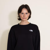 The North Face Evolution Oversized Crew Sweatshirt for Women in Black