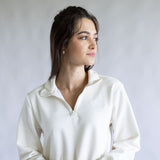 The North Face Evolution ¼ Zip for Women in White Dune