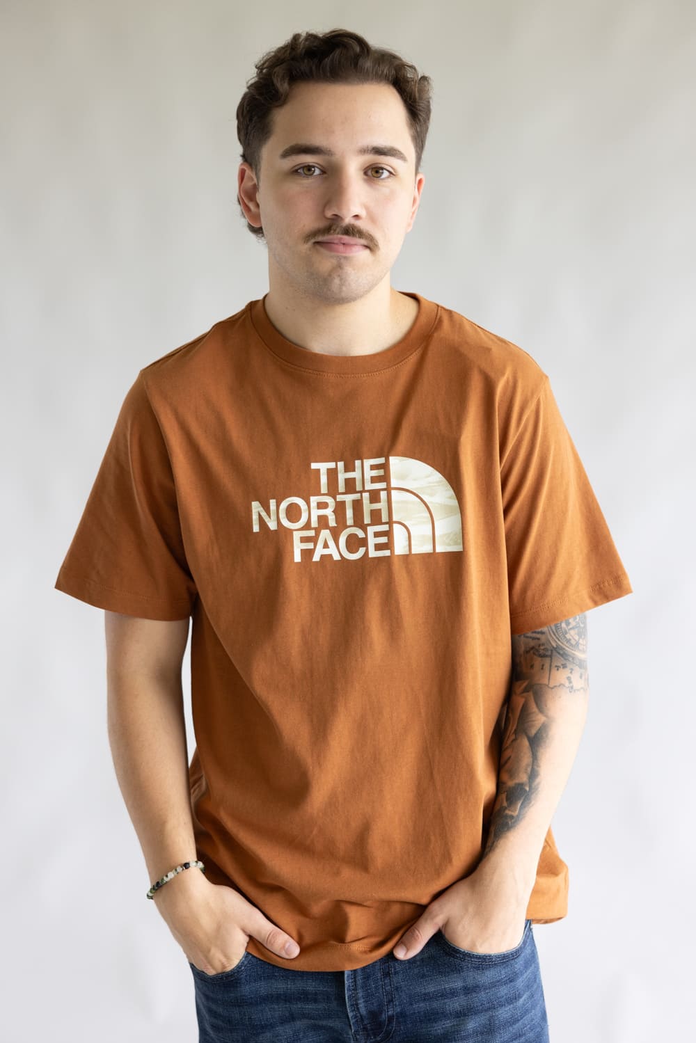 The North Face Half Dome T-Shirt for Men in Burnt Orange