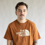 The North Face Half Dome T-Shirt for Men in Burnt Orange