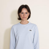 The North Face Heritage Patch Sweatshirt for Women in Purple Dusty Periwinkle