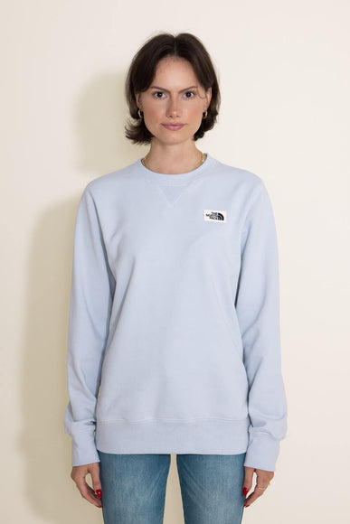 The North Face Heritage Patch Sweatshirt for Women in Purple Dusty Periwinkle