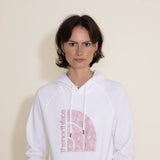 The North Face Jumbo Half Dome Hoodie for Women in White