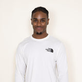 The North Face Long Sleeve Box Logo T-Shirt for Men in White