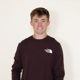 The North Face Long Sleeve Box NSE T-Shirt for Men in Brown