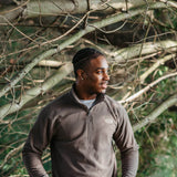 The North Face Textured Cap Rock 1/4 Zip for Men in Brown