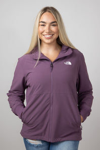 The North Face Shelbe Raschel Hoodie Jacket for Women in Midnight Mauve