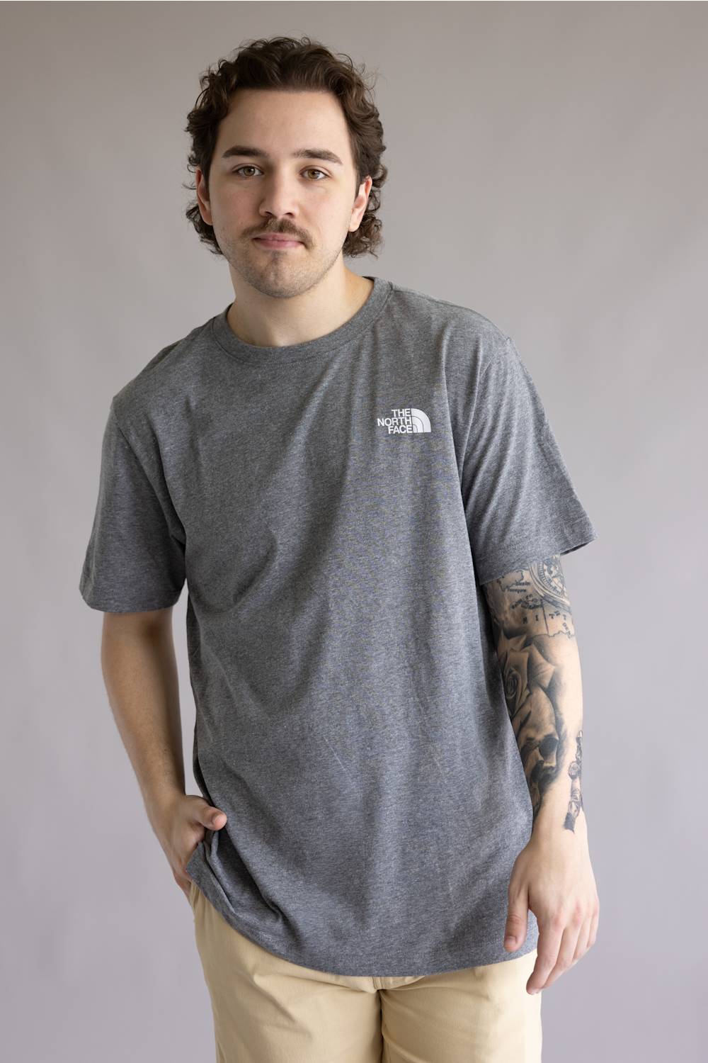 PALACE THE NORTH FACE グレー Tシャツ The North Face Sunlit Summit Tee for Men in Gray | NF0A8GS8-CQI