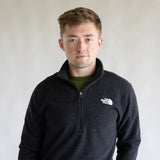 The North Face Textured Cap Rock Quarter Zip for Men in Black Heather