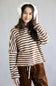 Things Between Piper Cardigan for Women in Brown Stripe