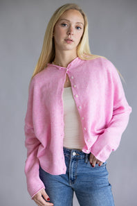 Things Between Piper Cardigan for Women in Pale Pink