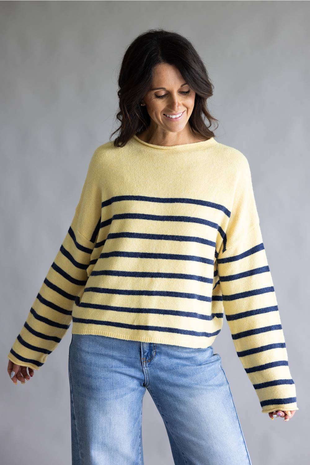 Things Between Striped Piper Pullover for Women in Butter