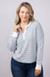 Thread & Supply Aeris Stripe Shirt for Women in White Navy