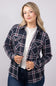 Thread & Supply Cassin Soft Luxe Button Up Shirt in Black Red Plaid