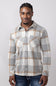 Thread & Supply Clark Shirt for Men in Grey Brown Plaid