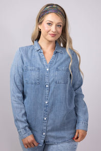 Thread & Supply Ginger Top for Women in Dark Indigo