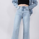 Thread & Supply High Rise Luca Vintage Wide Crop Jeans for Women