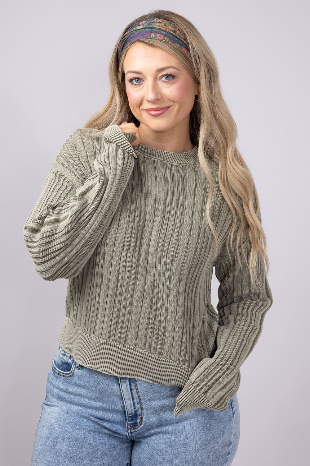 Thread & Supply Lucille Sweater for Women in Desert Sage