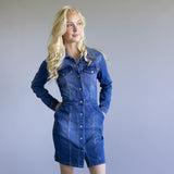 Thread & Supply Norma Denim Dress for Women in Dark Wash